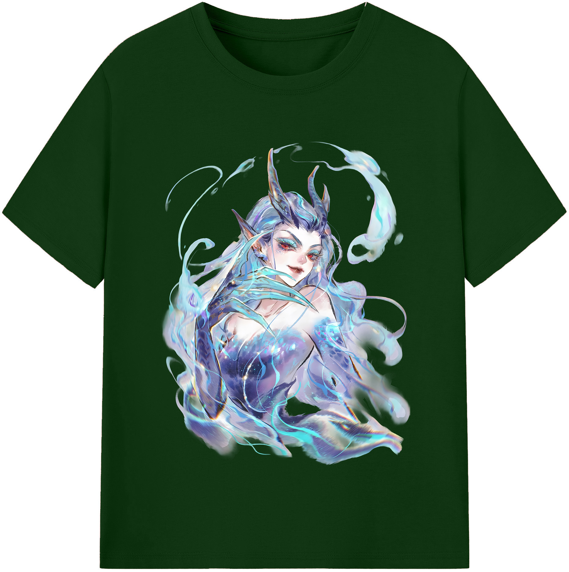 （画像用） Ne Zha 2 ナタ 魔童の大暴れ 綿100％半袖Tシャツ（フロントプリント）